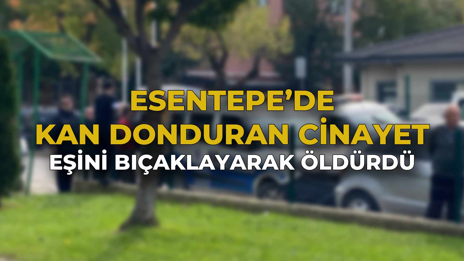 Esentepe’de Kan Donduran Cinayet Eşini Bıçaklayarak Öldürdü
