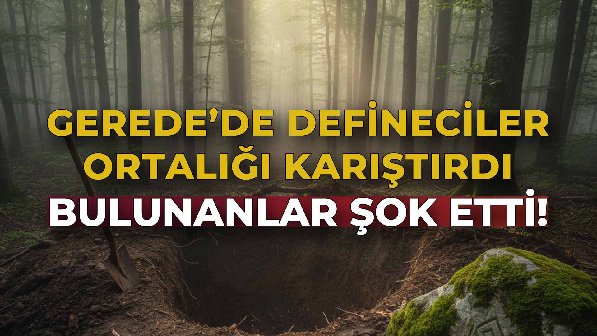 Gerede’de Defineciler Ortalığı Karıştırdı
