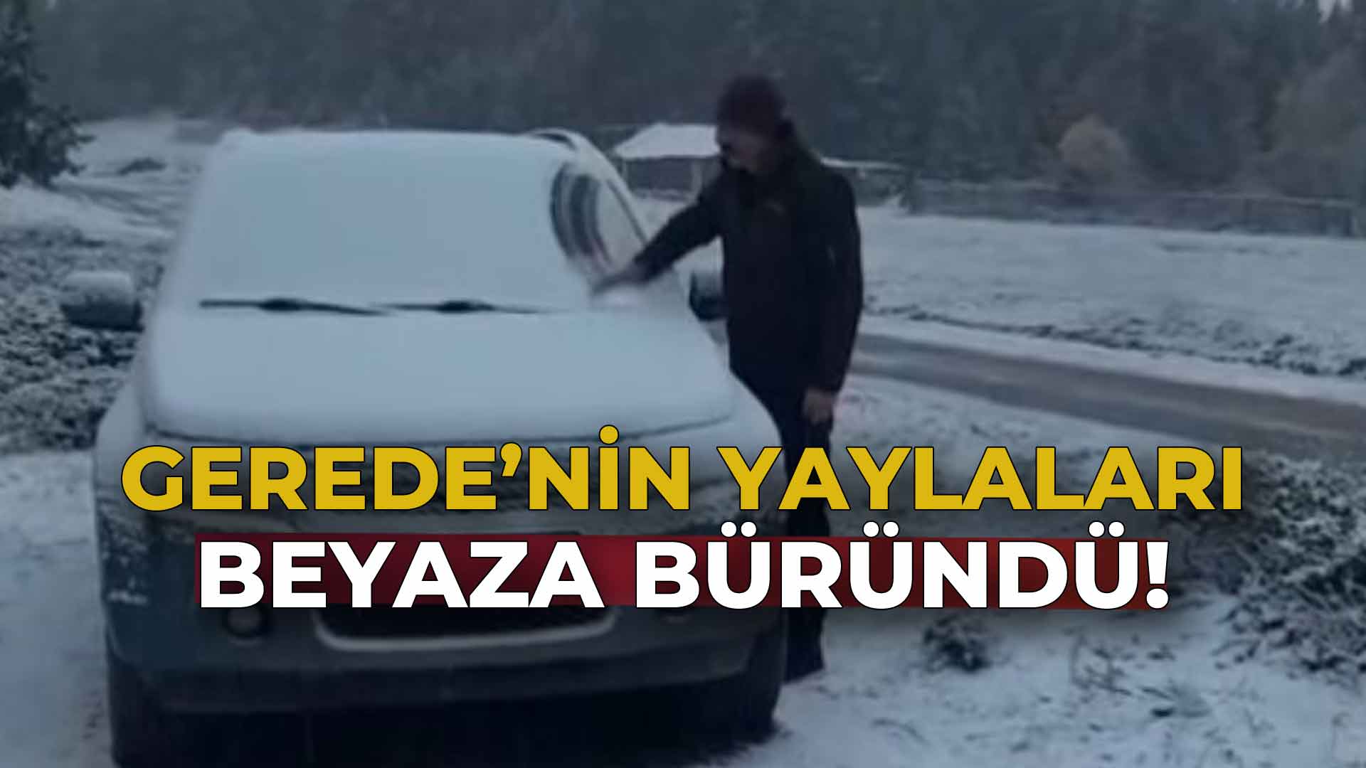 Gerede’nin Yaylaları Beyaza Büründü