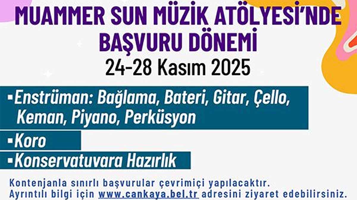 Kontenjanlar Açıklandı

Atölyede açılacak kurslara dair kontenjan ve yaş sınırları da paylaşıldı: