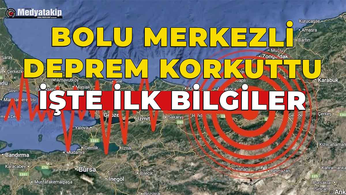 Bolu Merkezli Deprem Korkuttu