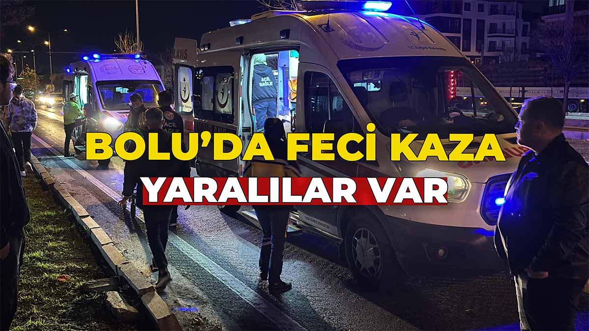 Bolu'da Aynı Yönde İlerleyen Araçlar Çarpıştı