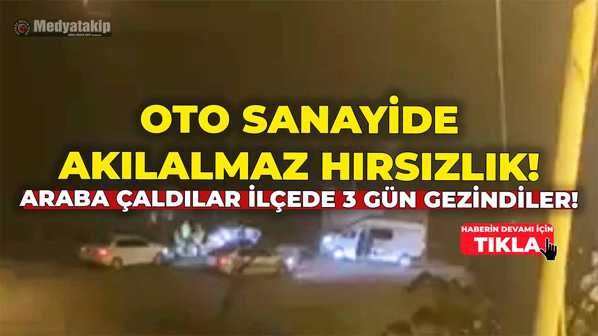 Çalıntı Araçla İlçe Sokaklarında 3 Gün Gezindiler