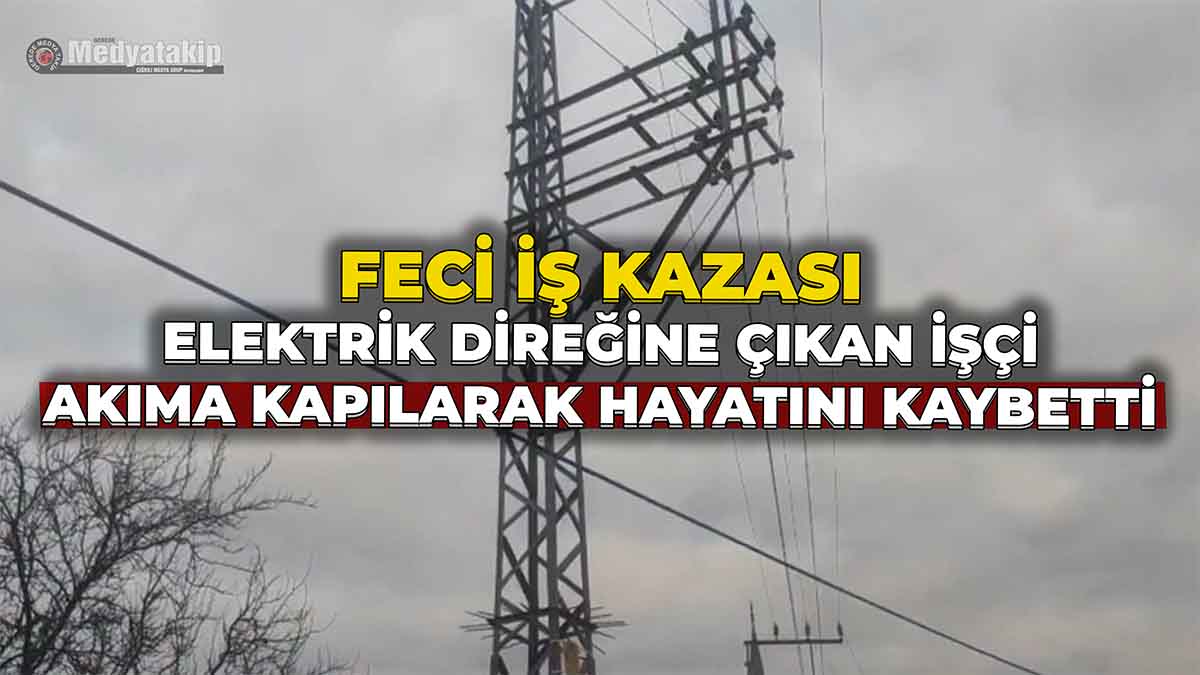 Elektrik Direğine Çıkan İşçi Akıma Kapılarak Hayatını Kaybetti
