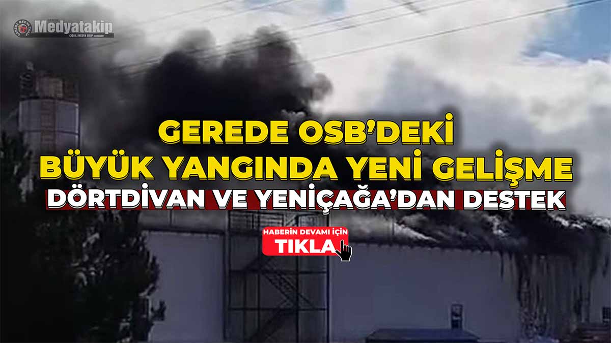 Gerede OSB’deki Büyük Yangında Yeni Gelişme