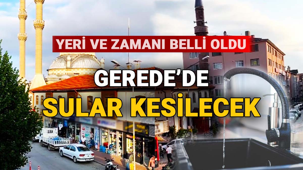 Gerede'de Su Kesintisi