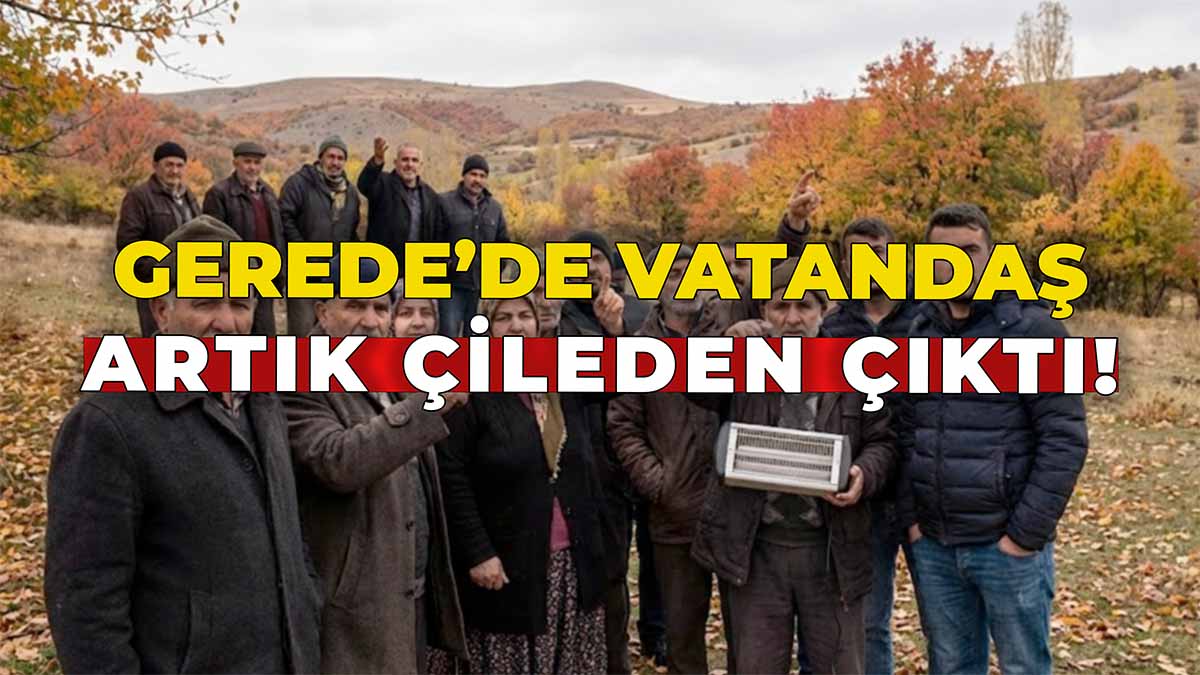 Gerede'de Vatandaş Artık Çileden Çıktı!