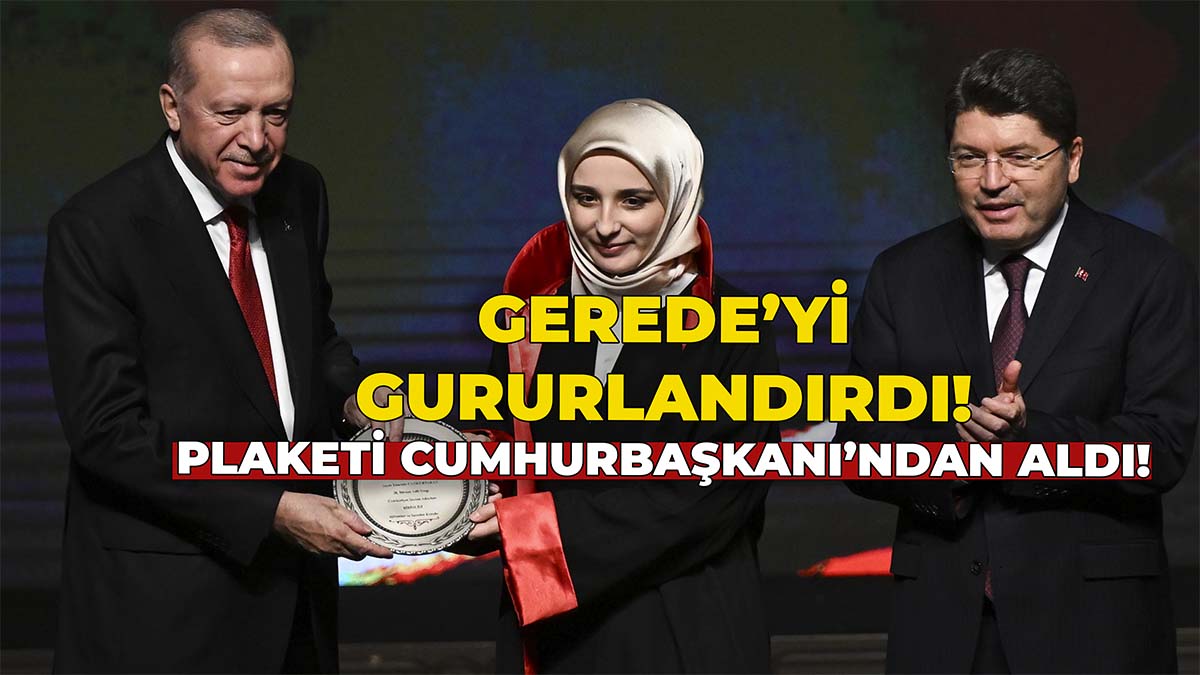 Gerede’yi Gururlandırdı Plaketi Cumhurbaşkanı’ndan Aldı2