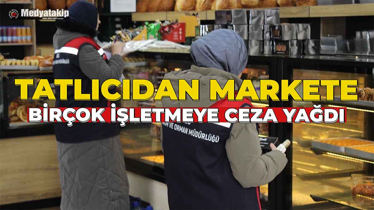 Tatlıcıdan Markete Birçok İşletmeye Ceza Yağdı