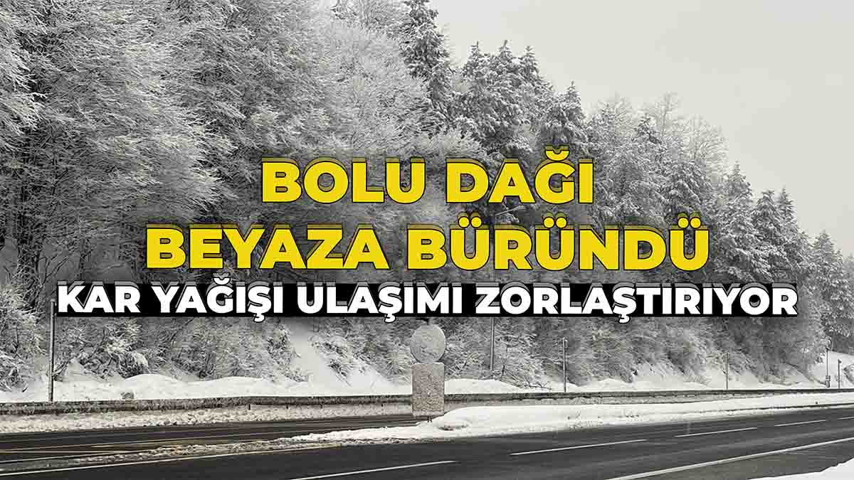 Bolu Dağı Beyaza Büründü