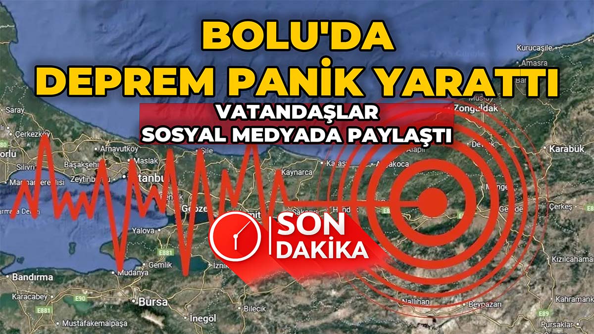 Bolu'da Deprem Panik Yarattı