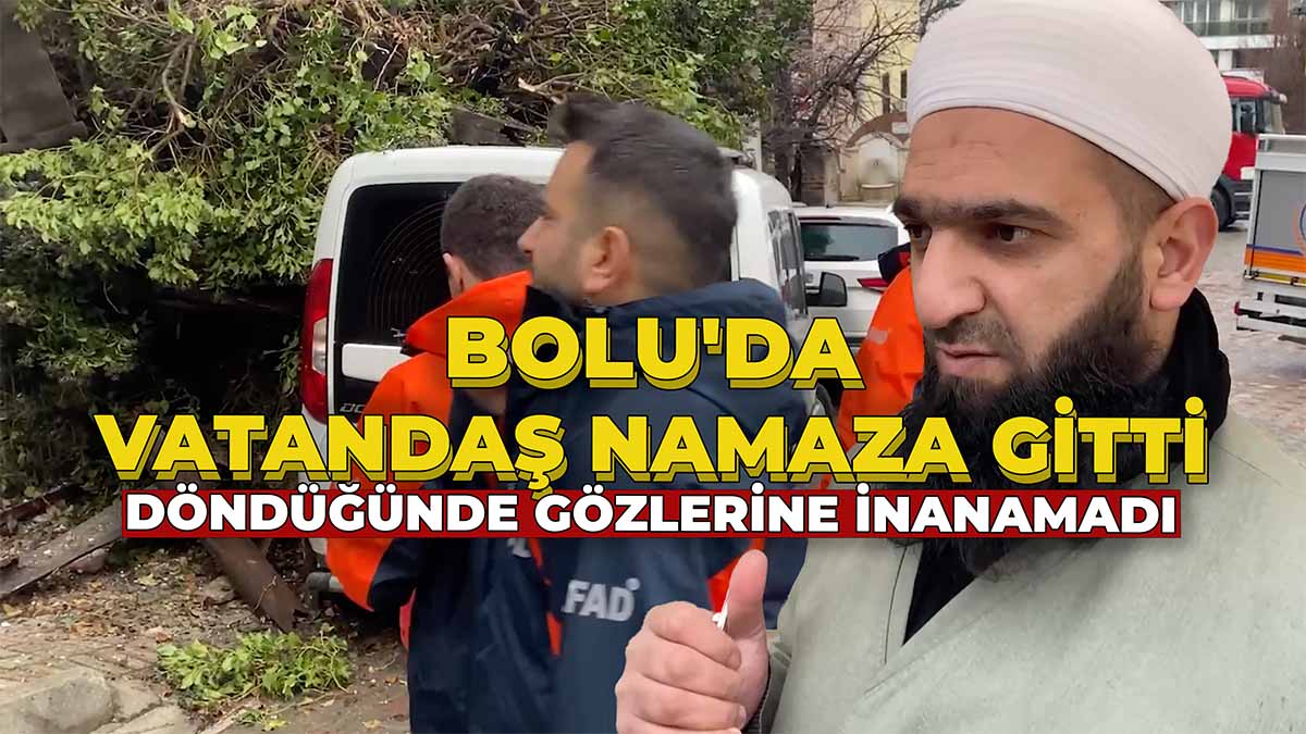 Bolu'da Vatandaş Namaza Gitti2
