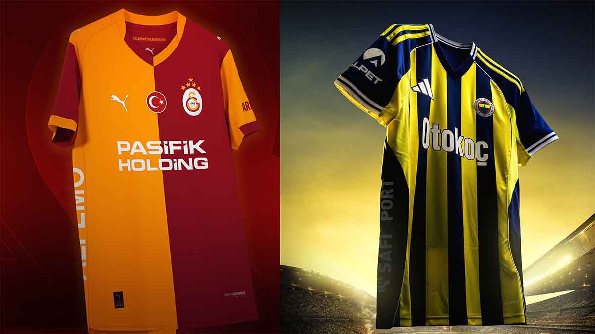 Galatasaray Fenerbahçe Ücretsiz İzle Süper KupaSolda Galatasaray sağda Fenerbahçe Forması 