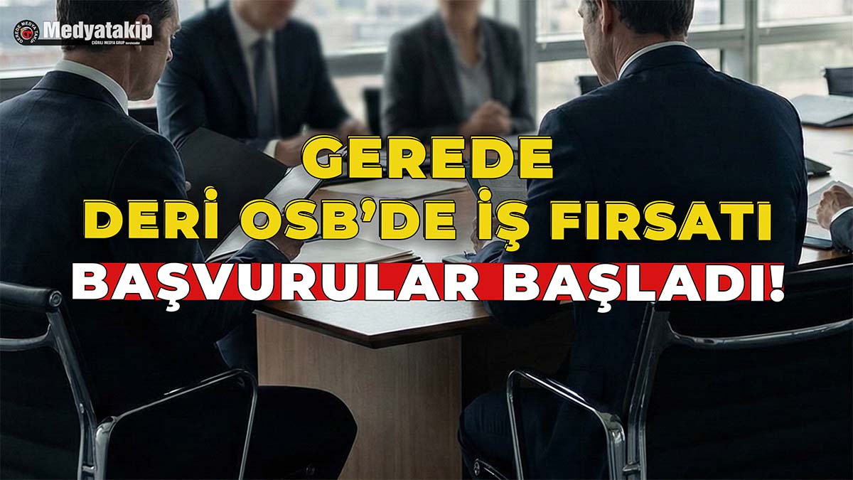Gerede Deri OSB'de İş Fırsatı