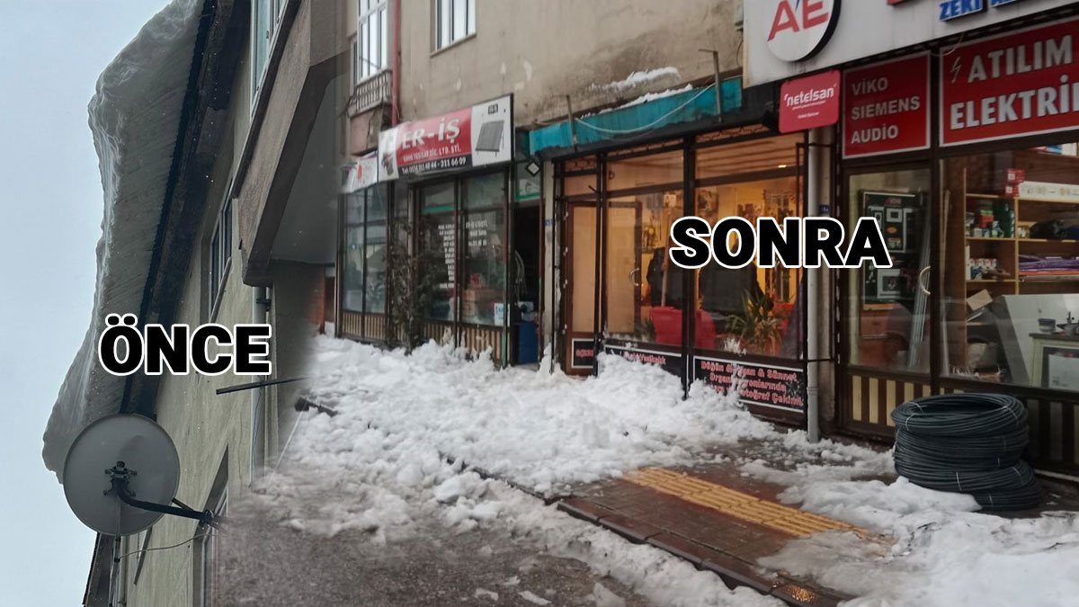 Gerede'de Facia, Birden Geldi, Camı Çerçeveyi Dağıttıi 2