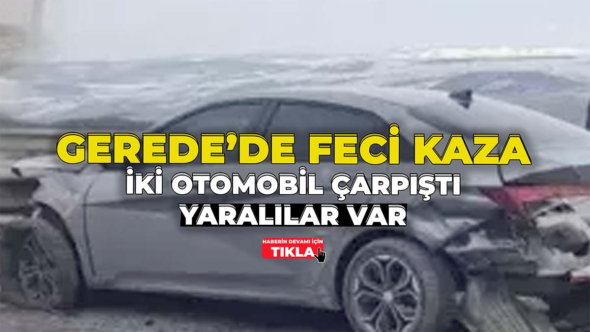 Gerede'de Feci Kaza