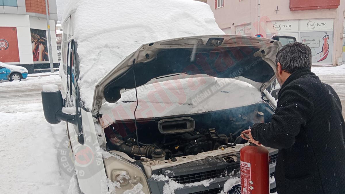 Gerede'de minibüs yangını 2