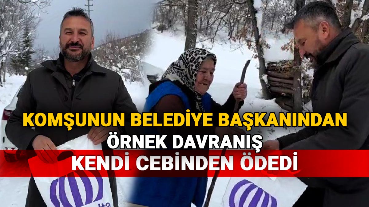 Komşunun Belediye Başkanından Örnek Davranış, Kendi Cebinden Ödedi, Serkan CIVA