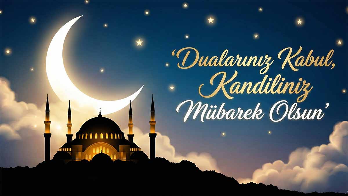 Miraç Kandili Mesajı Resimli 2026"dualarınız kabul kandiliniz mübarek olsun"