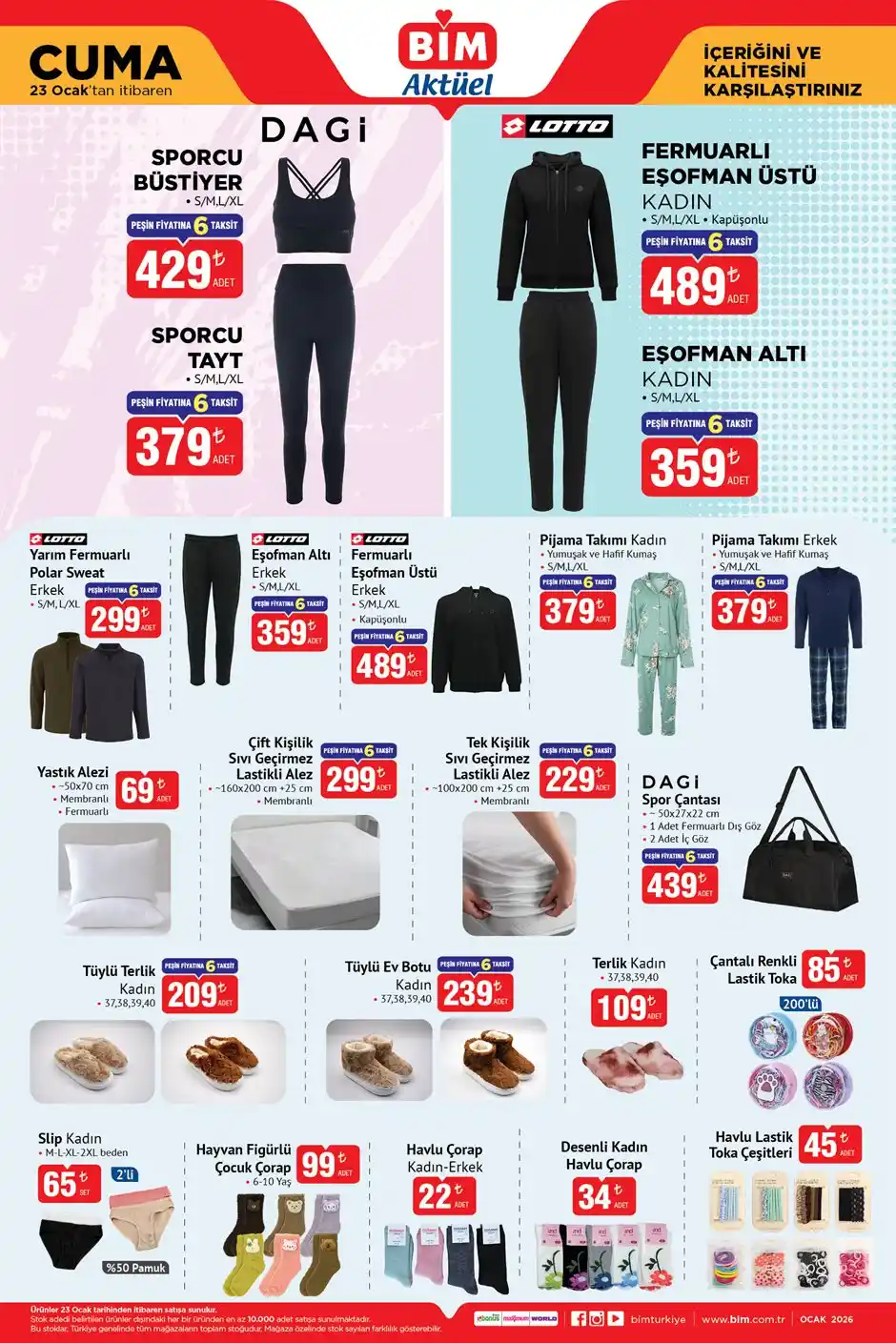 bim 23 ocak 2026 aktüeal ürünler kataloğu 3