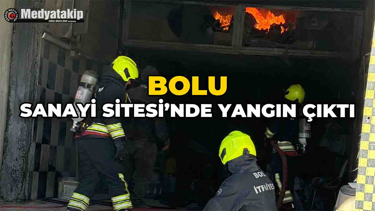 Bolu Sanayi Sitesi’nde Oto Kuaförde Yangın Çıktı