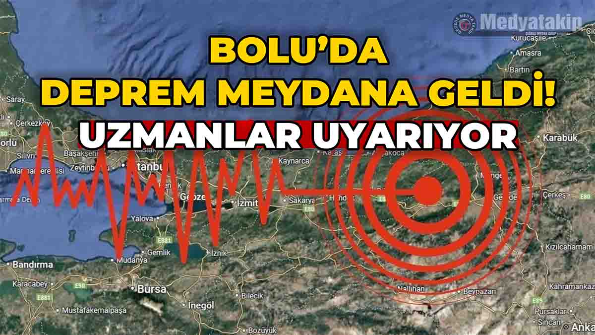 Bolu'da Deprem Meydana Geldi