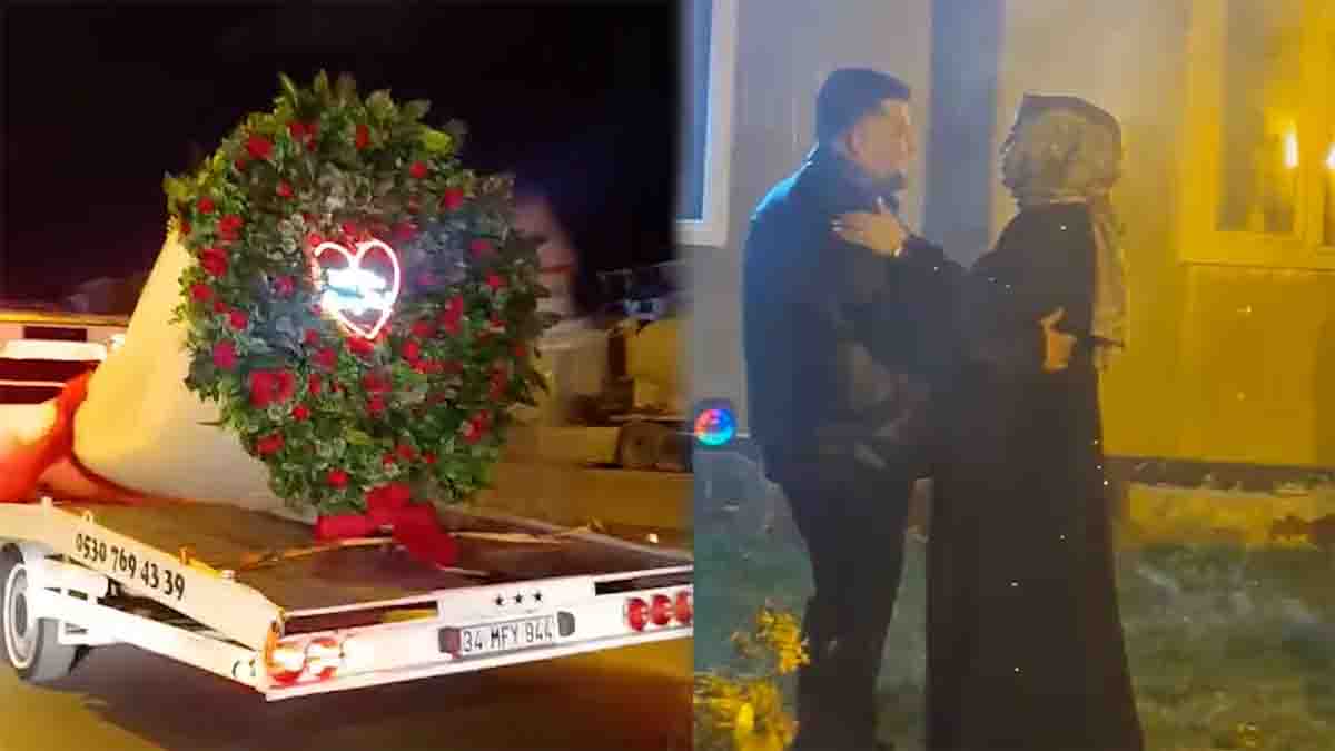 Bolu’da Oto Kurtarıcıdan Sürpriz Evlilik Teklifi