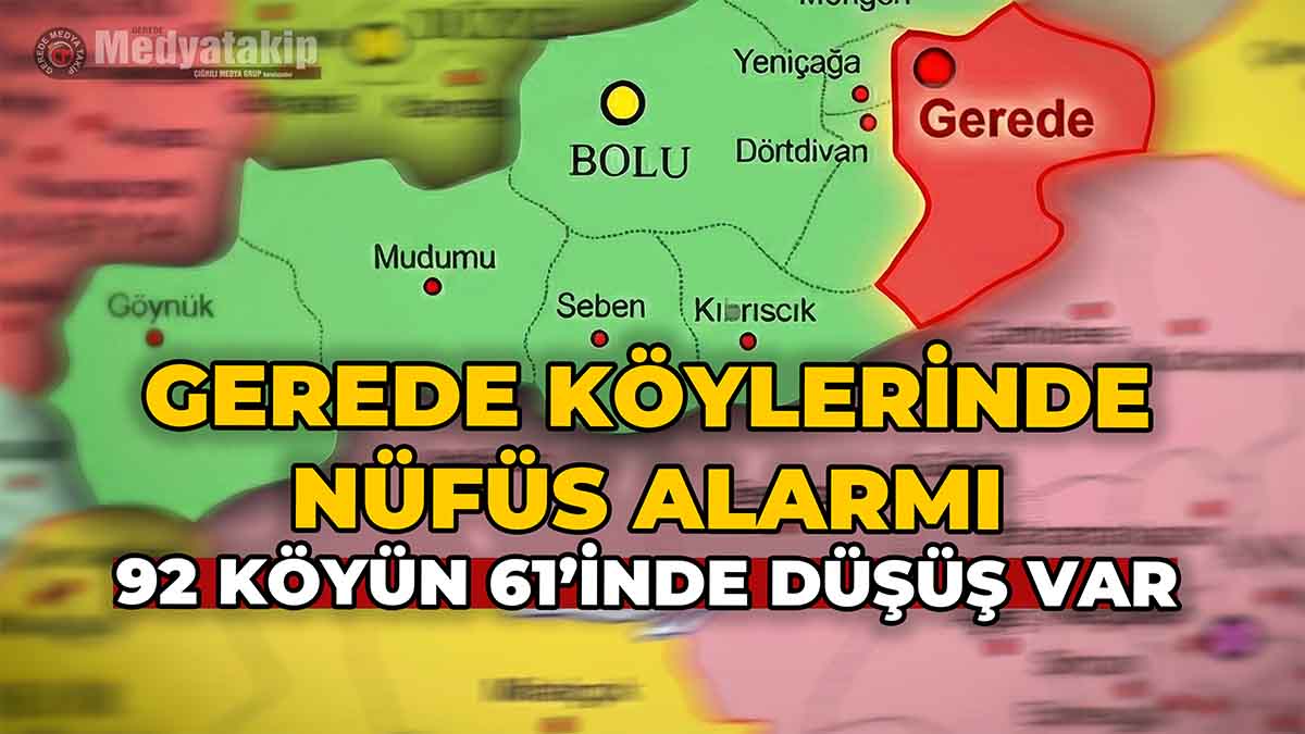 Gerede Köylerinde Nüfus Alarmı