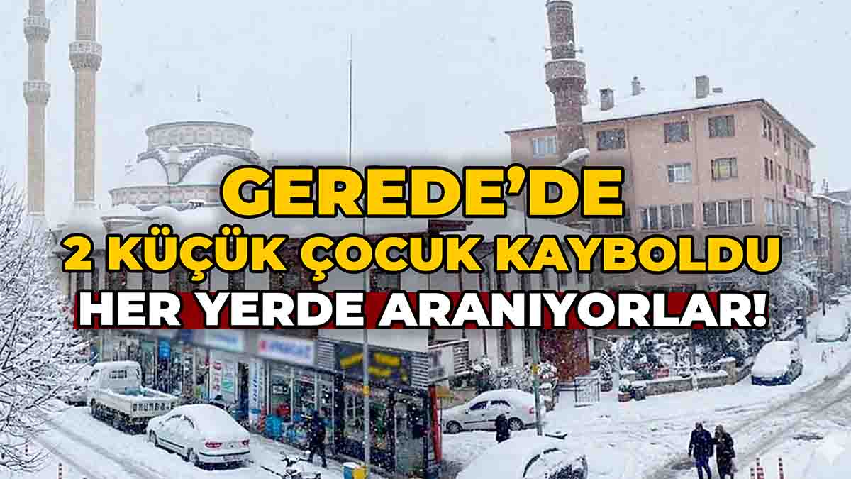Gerede’de 2 Küçük Çocuk Kayboldu