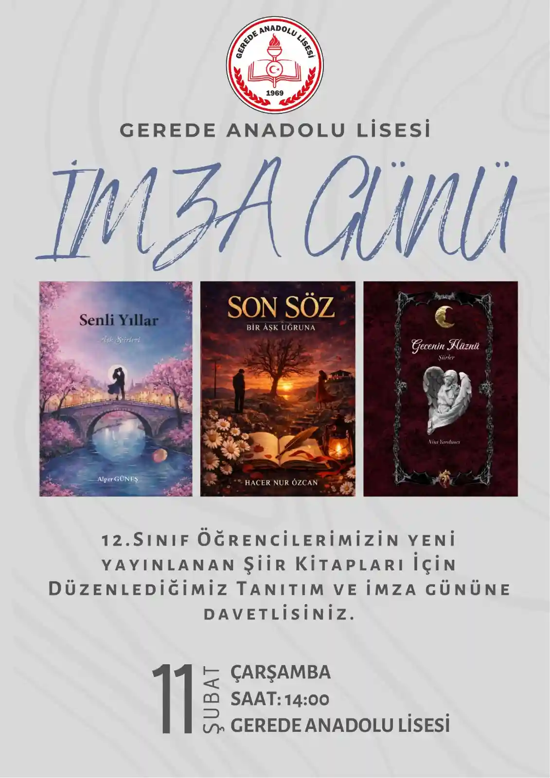 Gerede'nin Gençleri Kitap Yazdı, Okurlarla Buluşacaklar