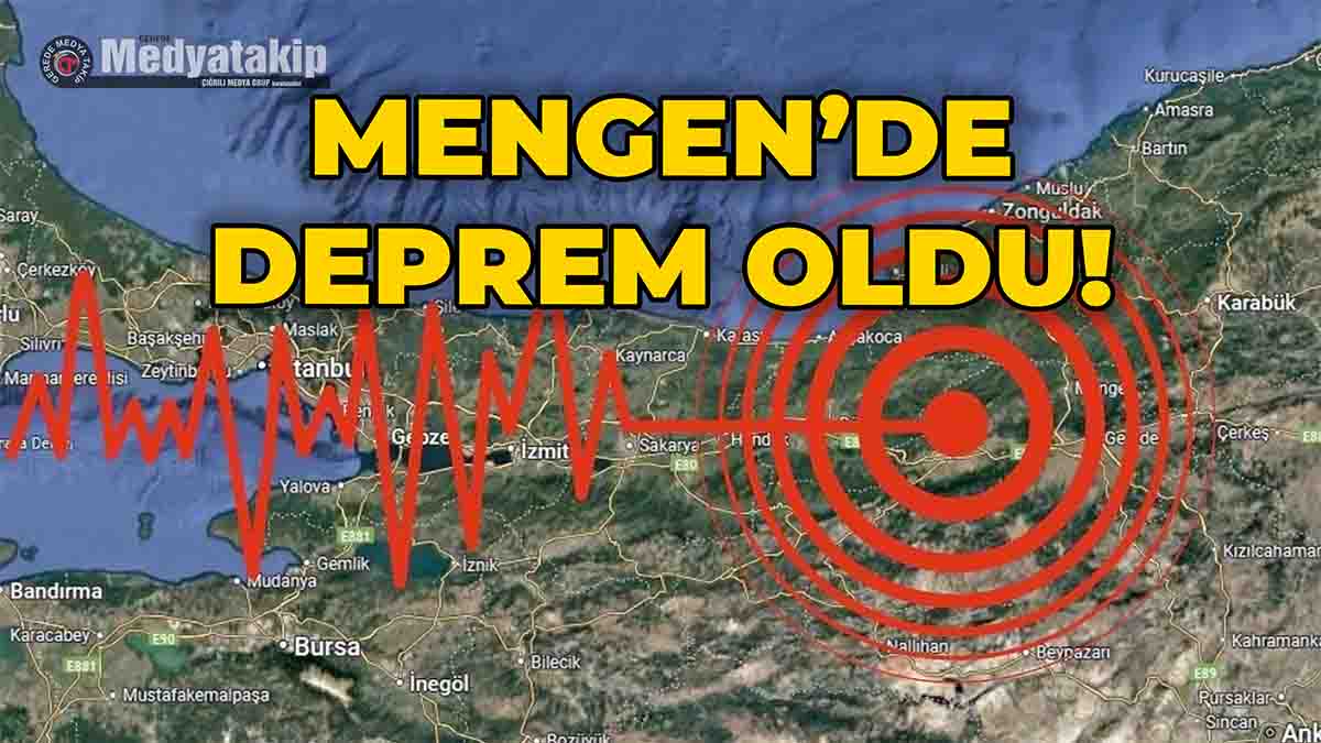 Mengen'de Deprem Oldu