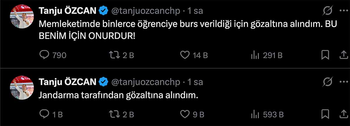 Tanju Özcan Gözaltı