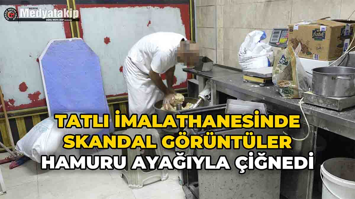 Tatlı İmalathanesinde Skandal Görüntüler