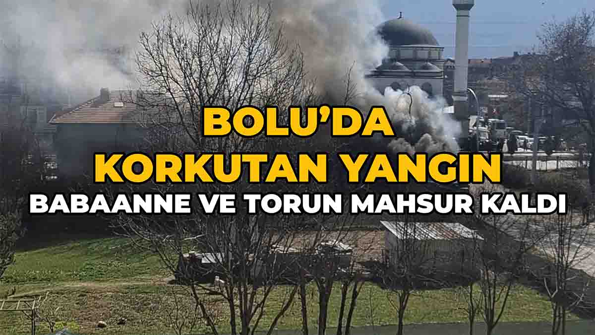 Bolu’da Korkutan Yangın