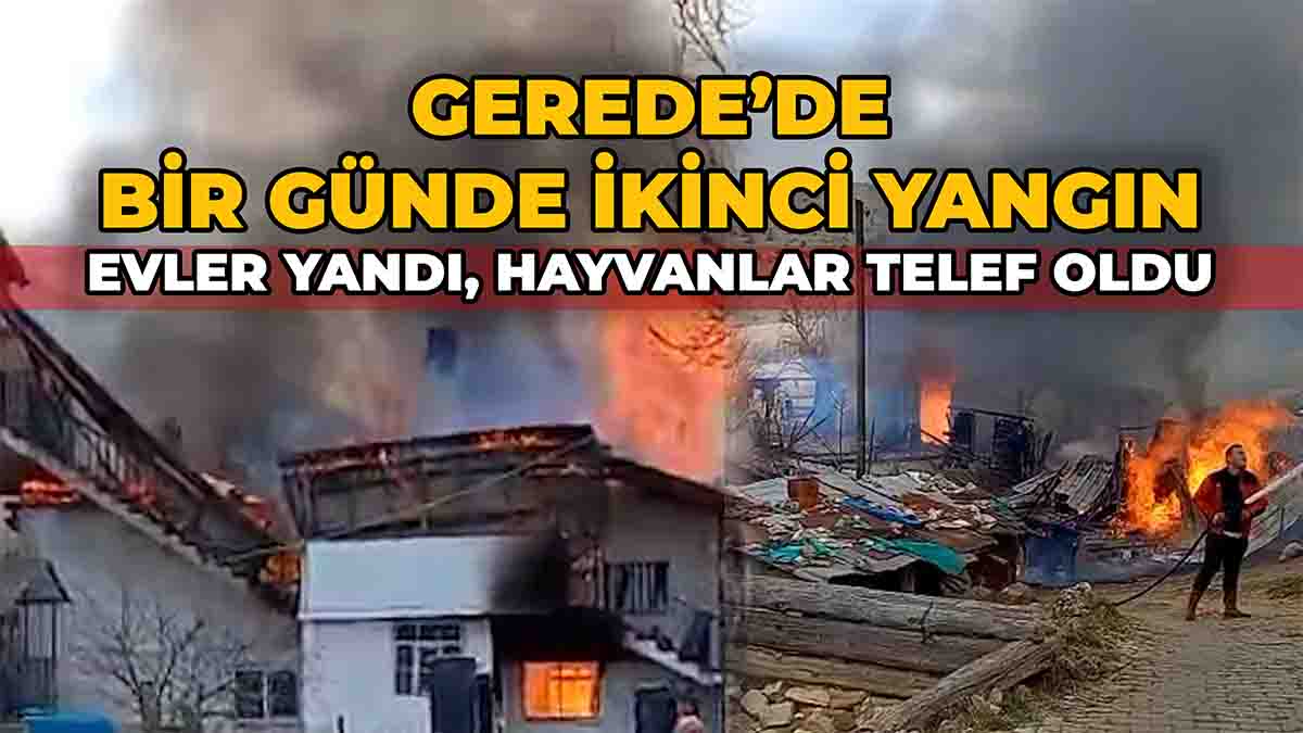 Gerede’de Bir Günde İkinci Yangın