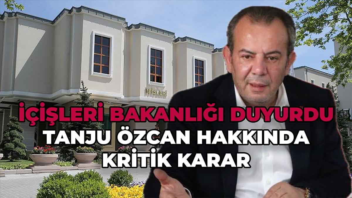 Tanju Özcan Hakkında Kritik Karar