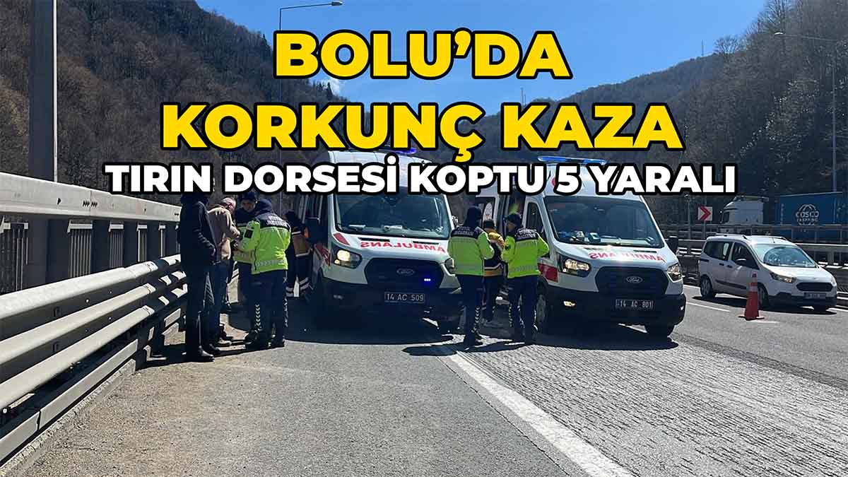 Bolu’da Zincirleme Kaza