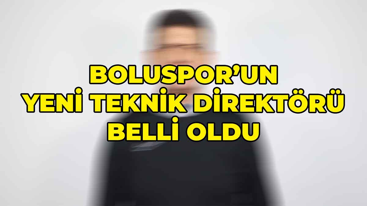 Boluspor’un Yeni Teknik Direktörü Belli Oldu