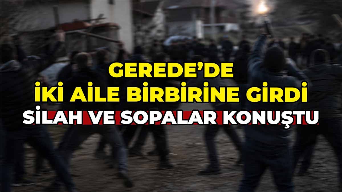 Gerede'de İki Aile Birbirine Girdi