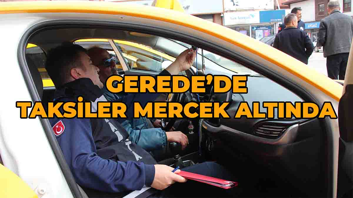 Gerede’de Taksiler Mercek Altında2