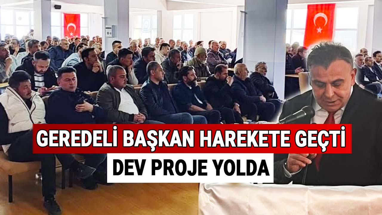 Geredeli Başkan Harekete Geçti, Dev Proje Yolda, Cemil Özdemir