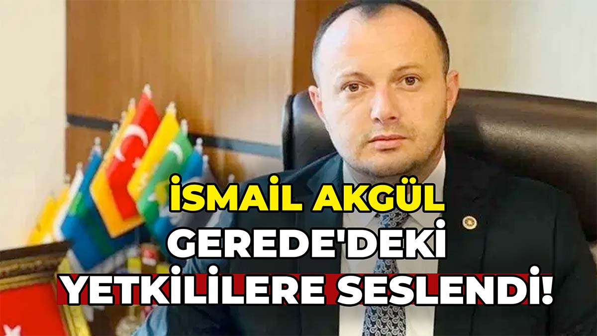 İsmail Akgül Gerede'deki Yetkililere Seslendi