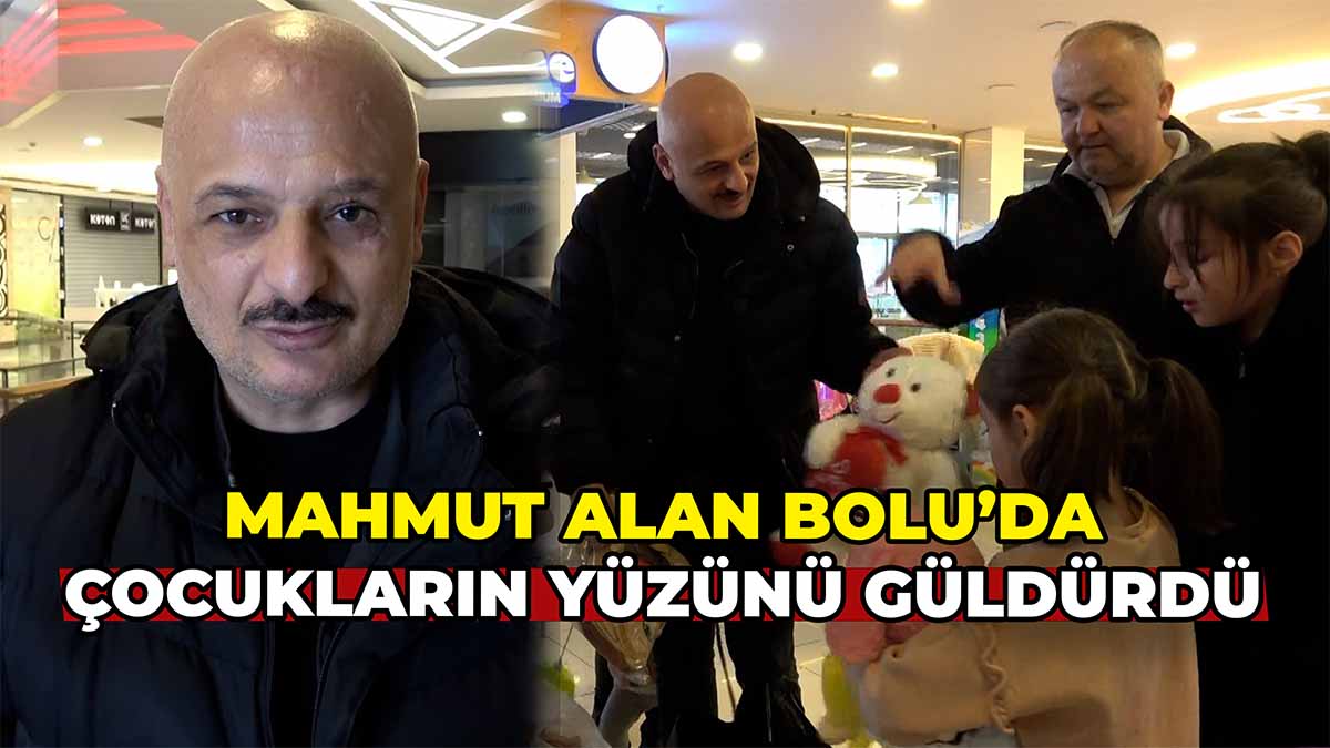 Mahmut Alan Bolu’da Çocukların Yüzünü Güldürdü