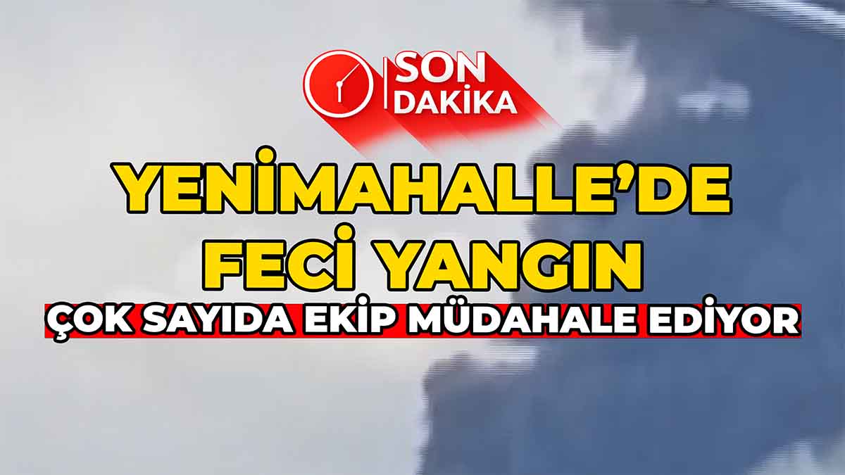 Yenimahalle’de Feci Yangın
