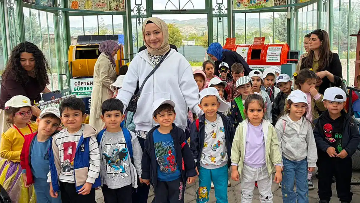 Ankara’nın Sincan ilçesinde belediye bünyesinde eğitim gören kreş öğrencileri