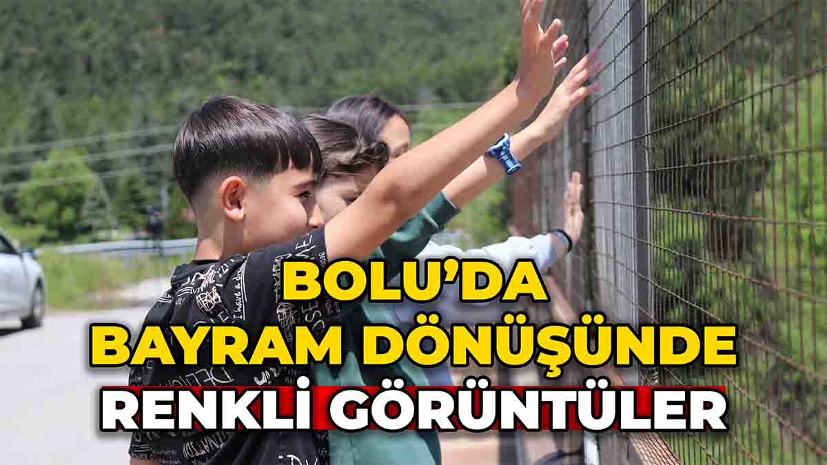 Bolu’da Bayram Dönüşünde Renkli Görüntüler