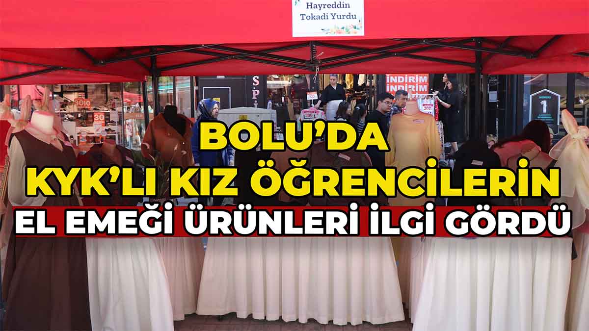 Bolu’da Kız Öğrencilerden Özel Sergi