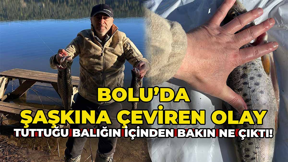 Bolu’da Şaşkına Çeviren Olay
