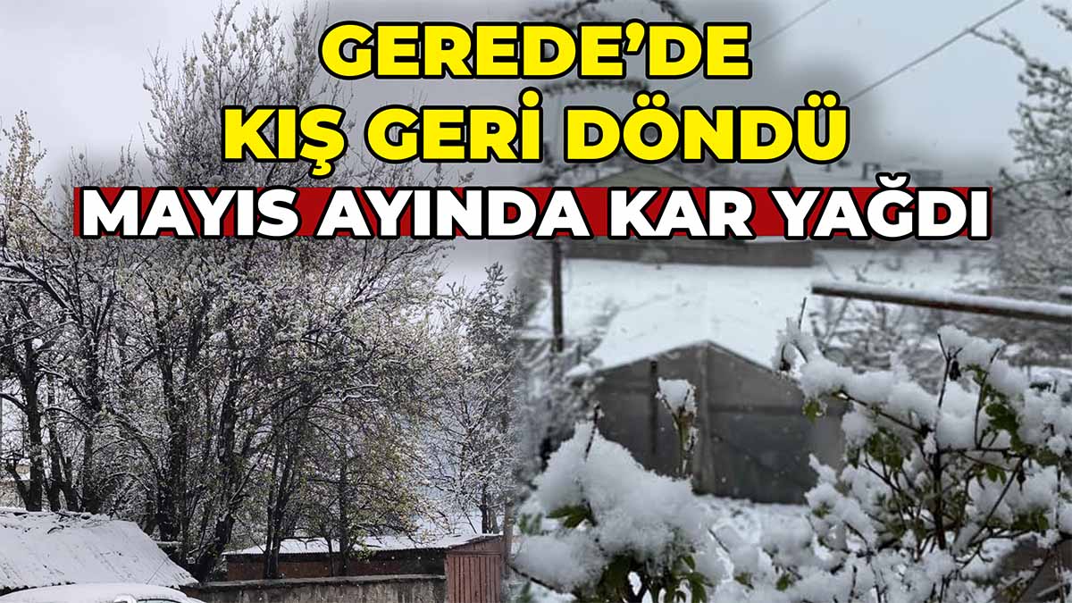 Gerede'de Kış Geri Döndü
