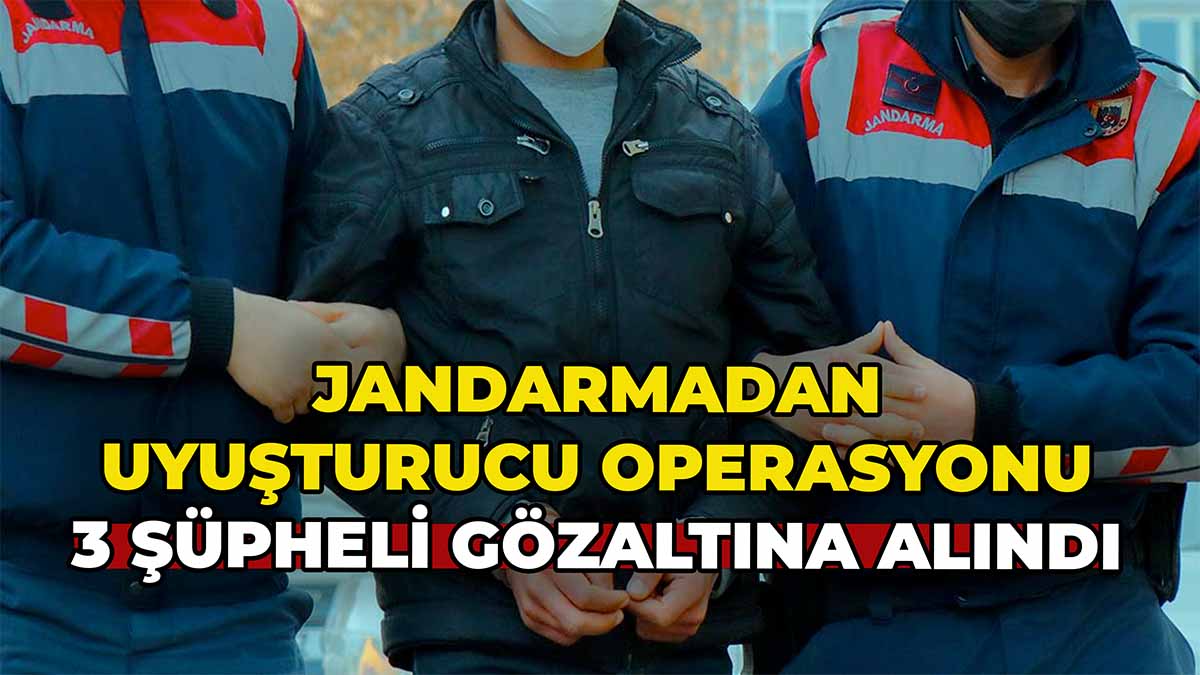 Jandarmadan Uyuşturucu Operasyonu